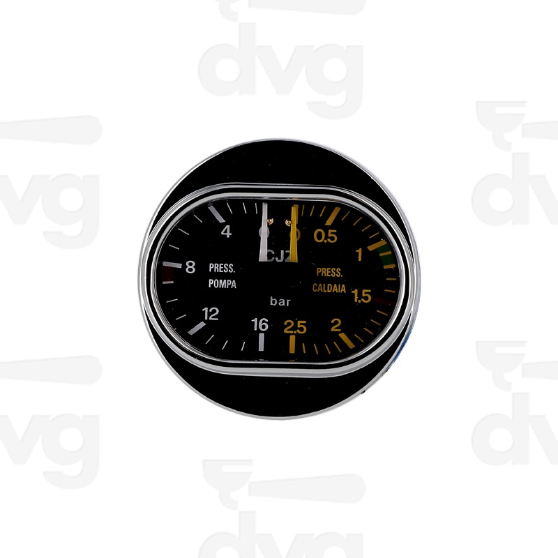 MANOMETRO CALDAIA POMPA OVALE D.63MM 0-2,5/0-16 BAR